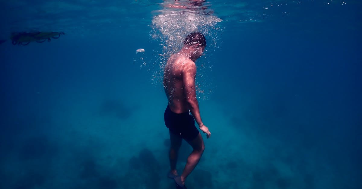 Where can I swim with bioluminescent plankton in Phuket? - Photo of a Man Underwater