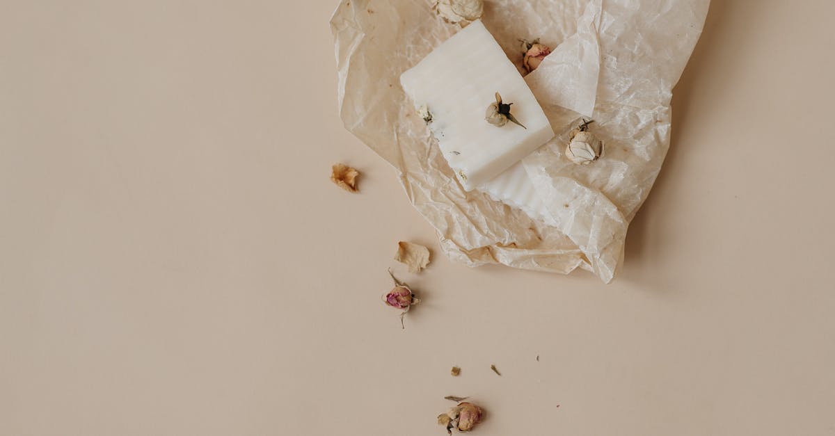 Where does the soap go once open? - White Tissue Paper on White Table