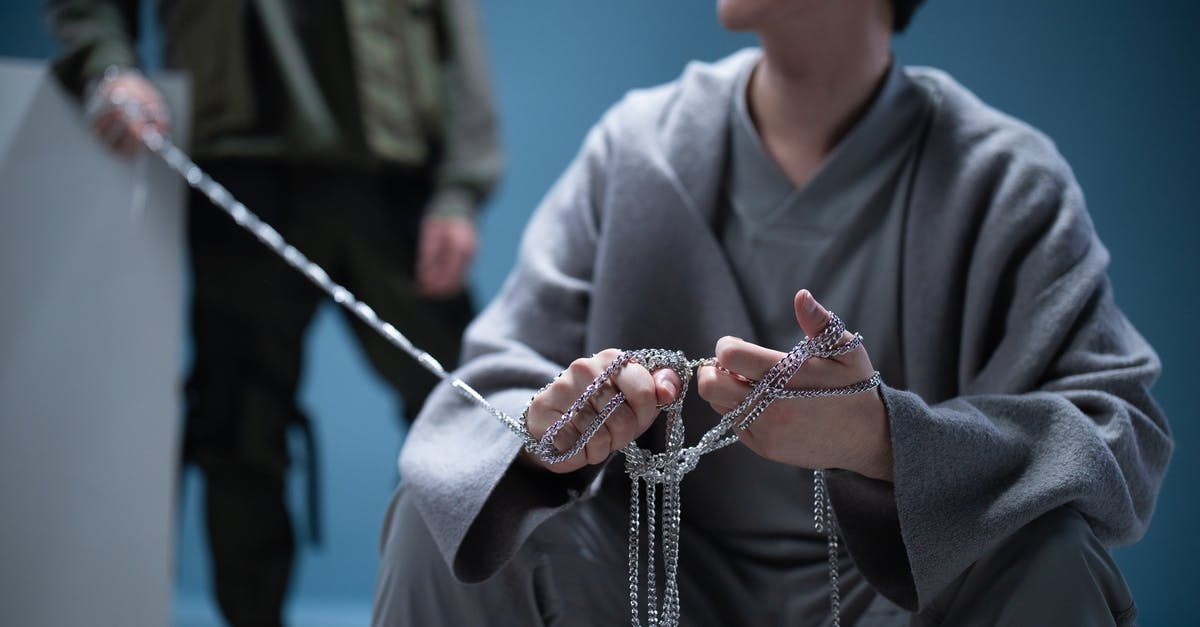 Where is this chained man statue, photographed a century ago? - People Holding a Chain