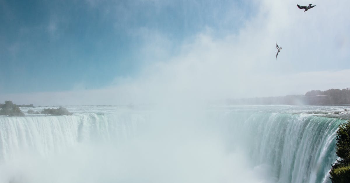 Where is this huge indoor waterfall? - Person Jumping over the Waterfalls