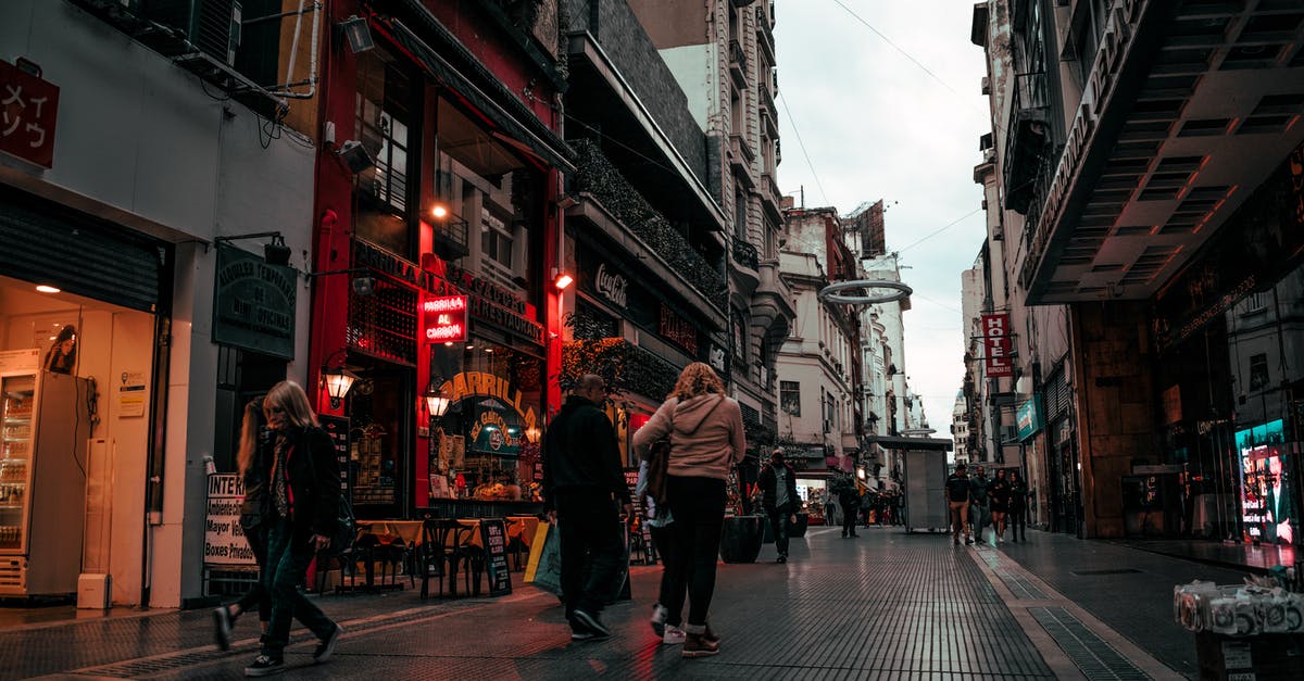 Where is this street-art in Buenos Aires? - People Walking On Alley Near Buildings