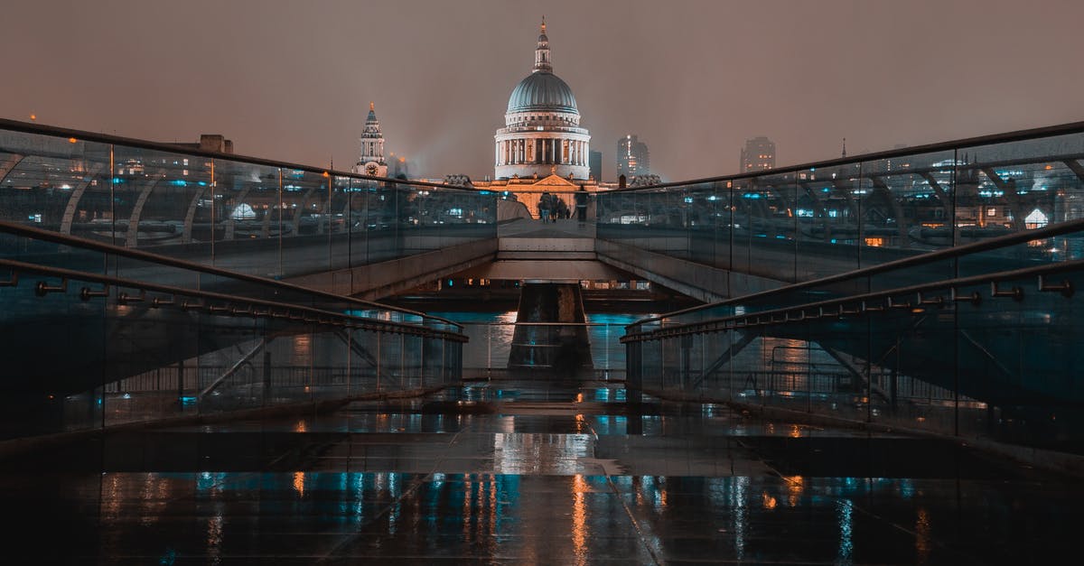 Where to stay for London nightlife? - Night Photo of Wet Millenium Bridge