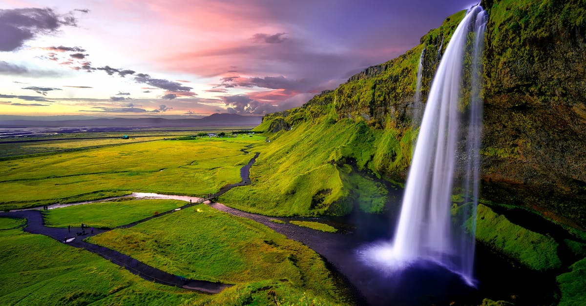 Where was this photo taken? (Windows 10 lock screen) [duplicate] - Time Lapse Photography of Waterfalls during Sunset