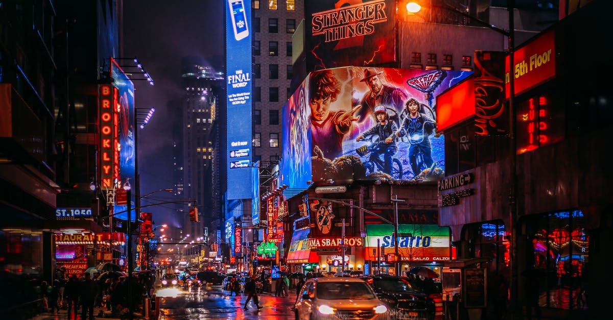 Where was this stock photo (mountains, town) taken? - Stranger Things 2 Sign in City at Night