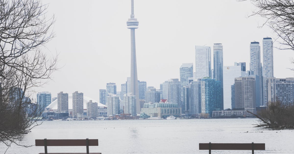 Which Operating Ontario Parks lack gatekeepers? - City Buildings and CN Tower during Winter