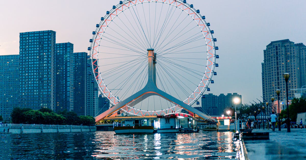 Which skyscrapers in Tianjin, China have observation decks? - Ferris Wheel in Tianjin, China 