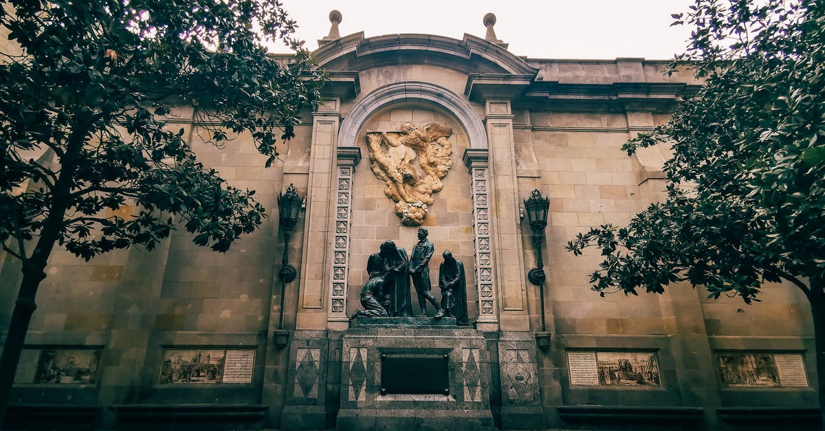 Why are CaixaBank ATMs in Barcelona so complex? - Monument to the Heroes of 1809 in Barcelona