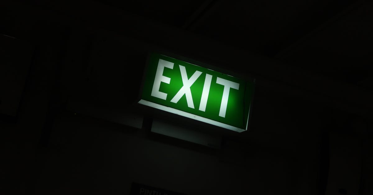 Why are seats near emergency exit on a plane freezing cold? - Exit Sign