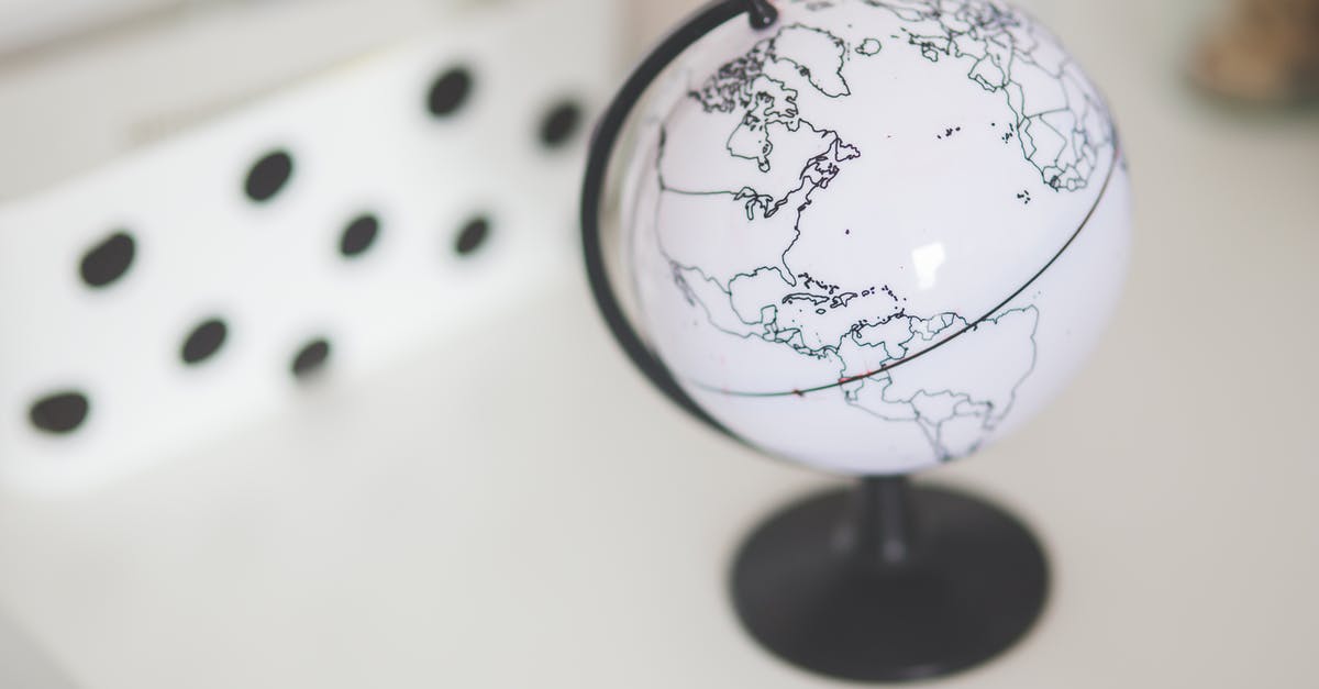 Why are world maps cut off? [closed] - White globe on a desk