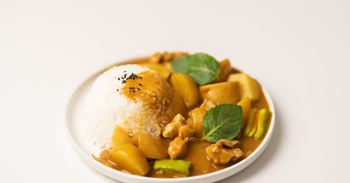 Why do Indian restaurants in India serve food items in every plate, while those in the U.S. simply put it out on the table? - Plate of traditional Indian dish curry with rice Why do Indian restaurants in India serve food items in every plate, while those in the U.S. simply put it out on the table? - Plate of traditional Indian dish curry with rice