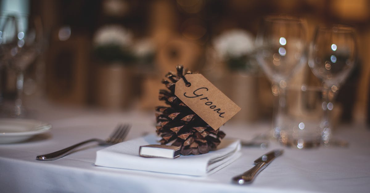 Why was my reservation lowered? - Groom Text on Table