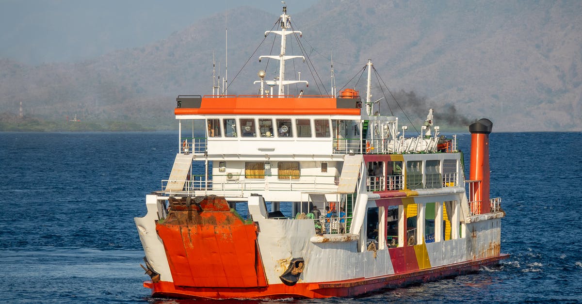 Why was the Iceland ferry discontinued? - White and Orange Ship on Sea