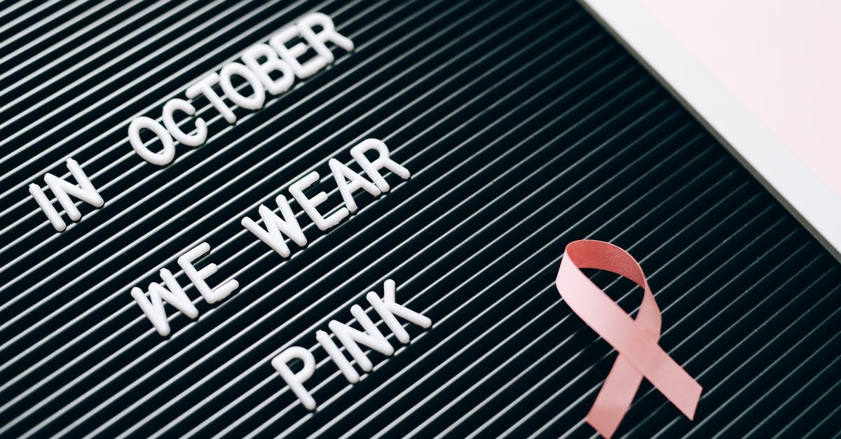 Why were we denied boarding? - A Letter Board with Breast Cancer Awareness Note