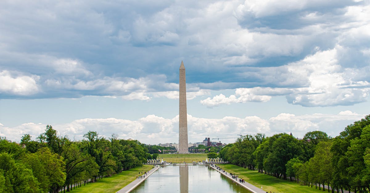 Will we need bug repellent for our visit to Washington DC? - Lincoln Memorial Reflecting Pool with the Washington Monument under Cloudy Sky Will we need bug repellent for our visit to Washington DC? - Lincoln Memorial Reflecting Pool with the Washington Monument under Cloudy Sky