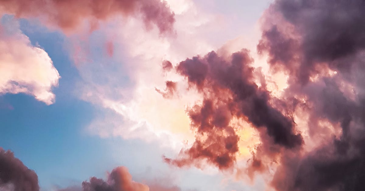 Wizz Air ticket cancellation - Down Angle Photography of Red Clouds and Blue Sky